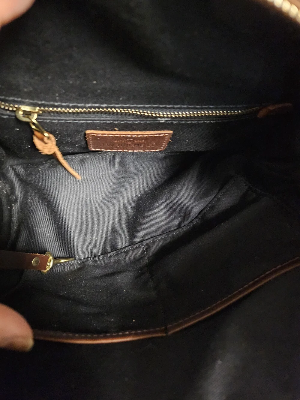 Rare J.W. Hulme Co. Full Grain Leather Satchel - Handcrafted in USA